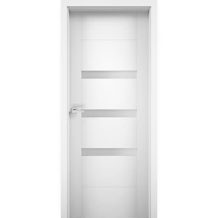 Vdomdoors Barn Interior Door, 36" x 80", Light Brown SETE6900ID-WS-18